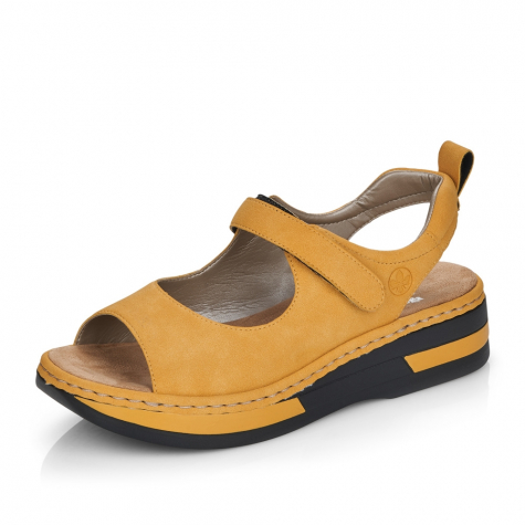 Dámské sandály RIEKER V59Q4-68 žlutá S4