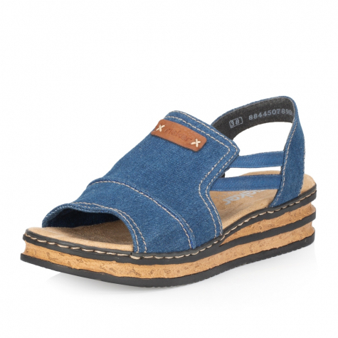 Dámské sandály RIEKER 62982-12 modrá S4