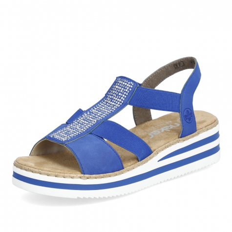 Dámské sandály RIEKER V0209-14 modrá S4