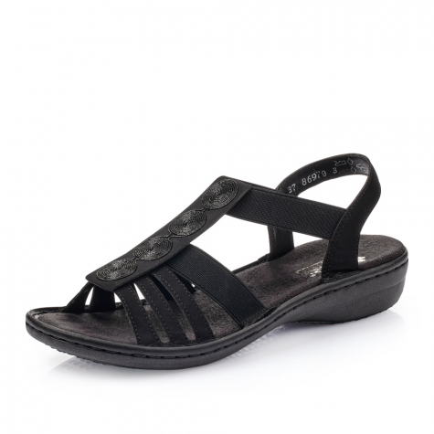 Dámské sandály RIEKER 60870-00 černá S4